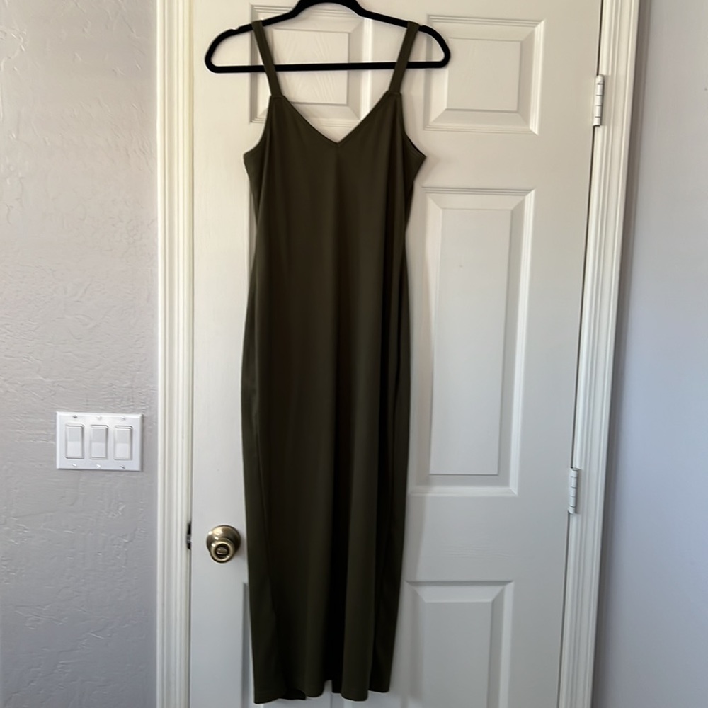 ARMY GREEN BODYCON DRESS - Picture 5 of 5